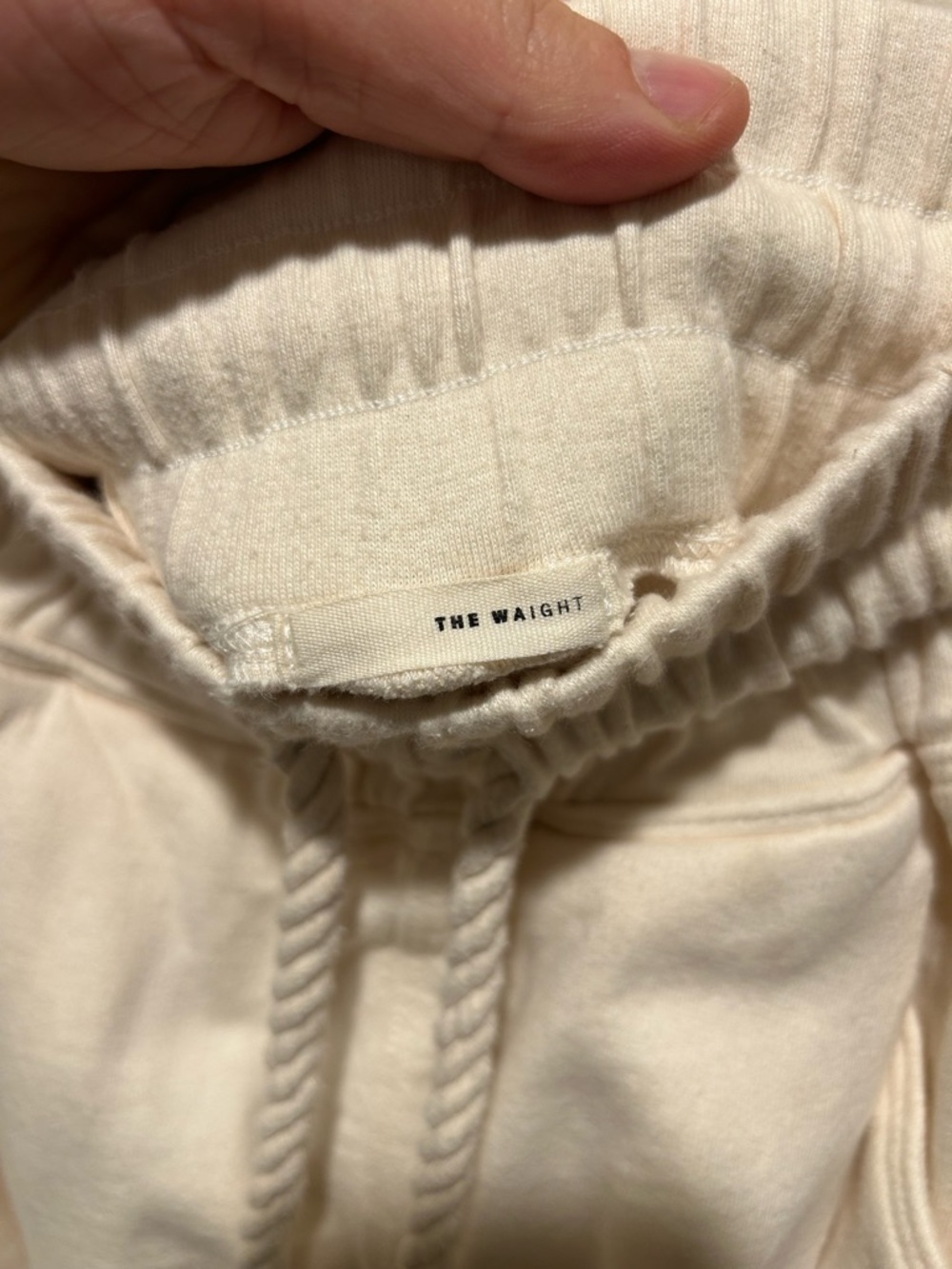 The Waight Undyed High Rise Sweatpants Off White , Small - Picture 5 of 8